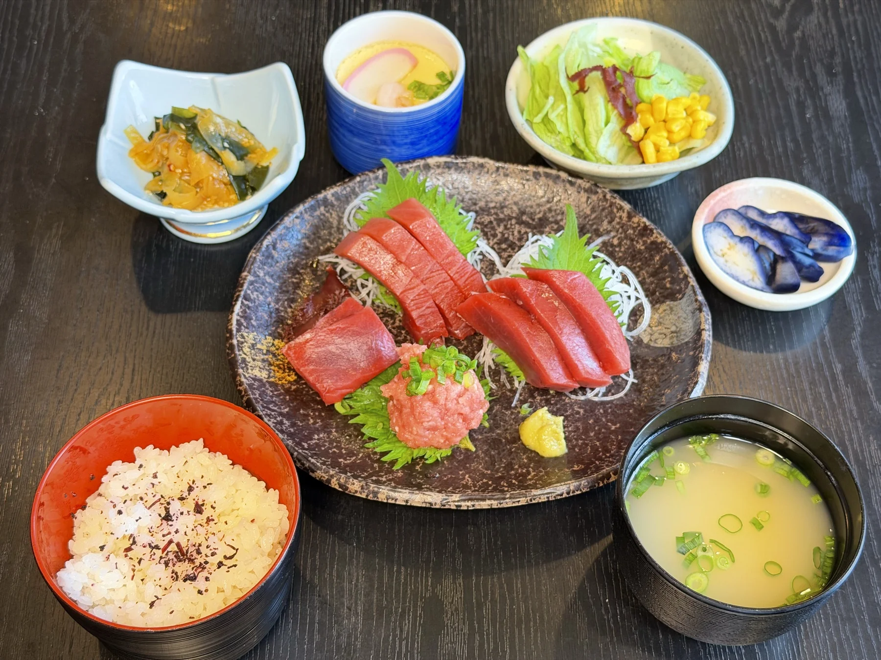 本マグロ刺身御膳