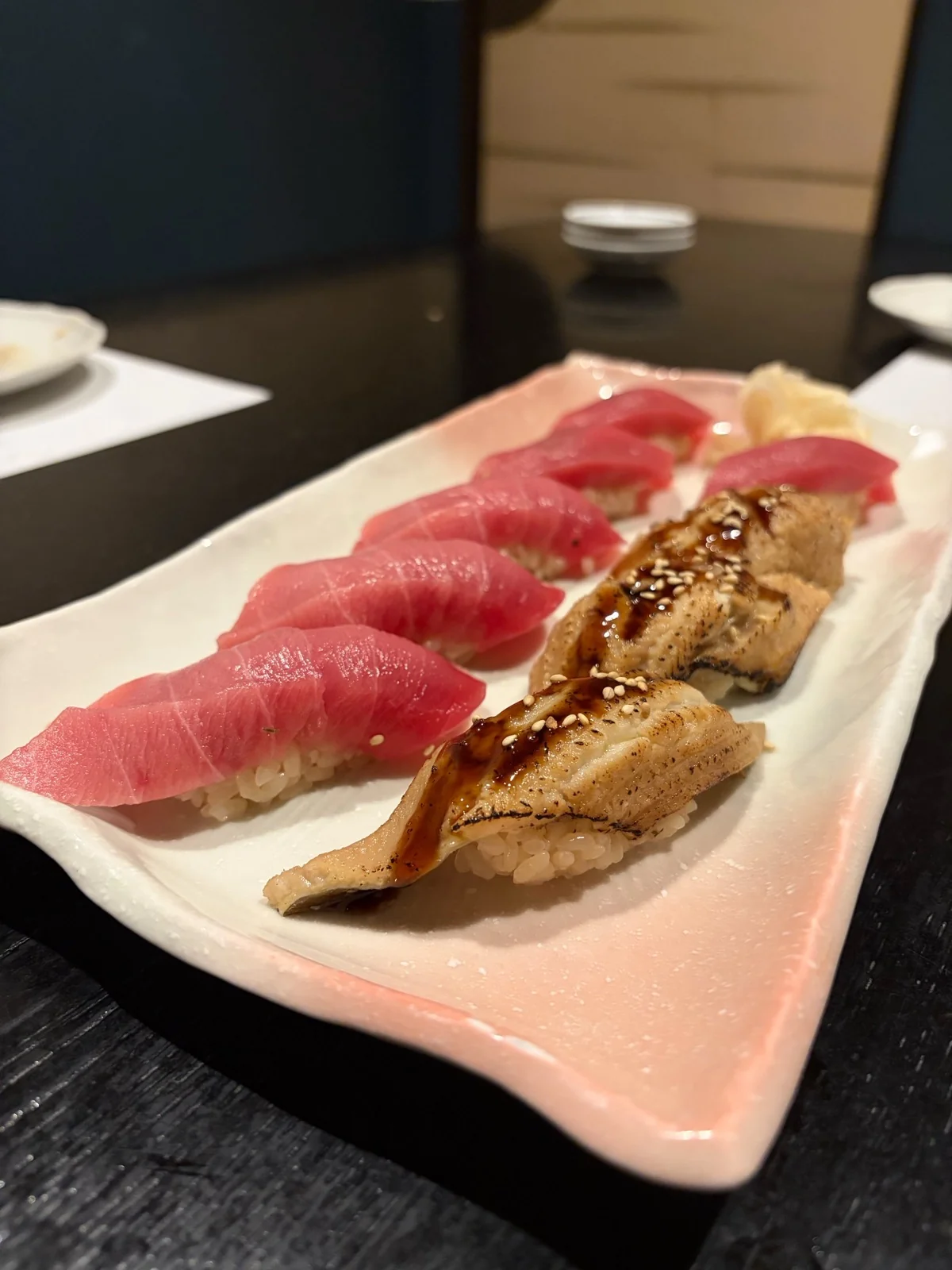 お寿司(穴子・赤身・中トロ)